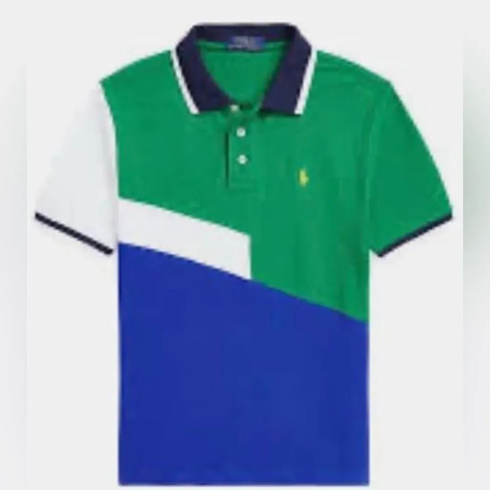 Polo Ralph Lauren Color Block Cotton Mesh Polo Toddler Boys 2T